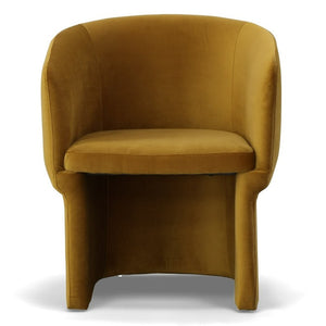 VIG Furniture Vassar Burnt Umber Velvet Dining Chair With Plush Foam, Ergonomic Back, Sturdy 264 Lb Capacity VGEUMC-9707CH-A-BR-DC