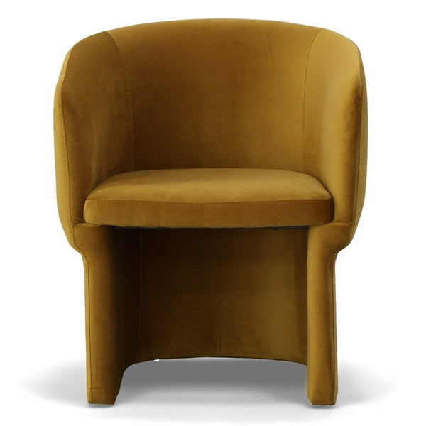 VIG Furniture Vassar Burnt Umber Velvet Dining Chair With Plush Foam, Ergonomic Back, Sturdy 264 Lb Capacity VGEUMC-9707CH-A-BR-DC