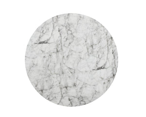 Sunpan Solana Coffee Table – Stunning Marble Look Top with Antique Brass Base for Modern Living Spaces Round - 34W x 34D x 16H