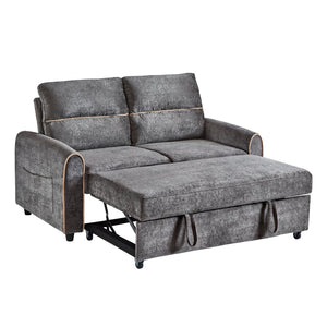 English Elm Swivel Barrel Accent Chair Chenille Tufted Round Club Seat for Living Room Lounge Grey N719S002330E