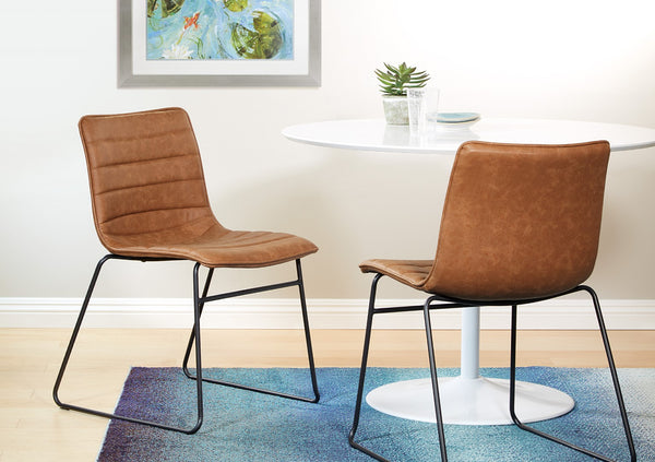 OSP Home Furnishings Halo Stacking Chair  - Set of 2 Sand