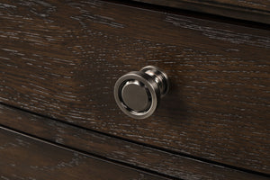 English Elm Antique Solid Wood Seven-Drawer Dresser with Cedar-Lined Bottom Drawers and Side-Mount Guides Antique brown 68.75 L x 21.75 W x 41.5 H B2699P208264