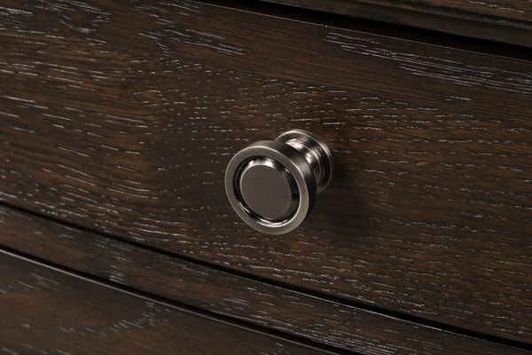 English Elm Antique Solid Wood Seven-Drawer Dresser with Cedar-Lined Bottom Drawers and Side-Mount Guides Antique brown 68.75 L x 21.75 W x 41.5 H B2699P208264