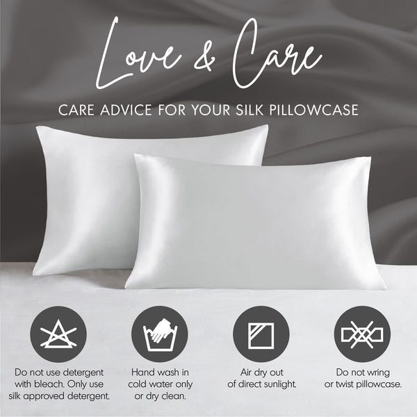 JLA Home Madison Park - 100% Mulberry silk pillowcase 25mm 6A OEKO-TEX hidden zipper for smoother hair, fewer sleep lines, luxe feel 30 L x 20 W x 0.13H MPT21-0127