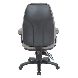 OSP Home Furnishings Professional High Back Ergonomic Office Chair with Lumbar Support and Padded Adjustable Arms Stratus EC4300-R103