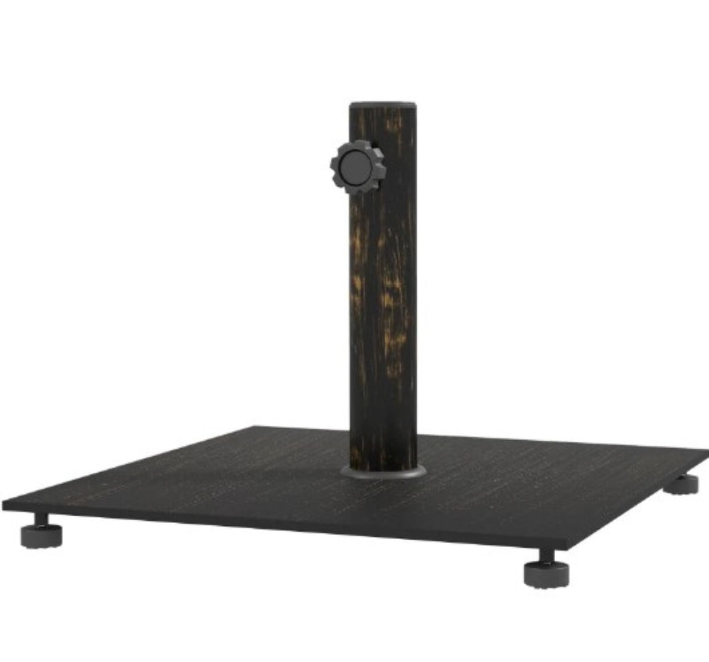 English Elm Easy Fillable Hdpe Square Patio Umbrella Stand Base with Uv Resistant Weatherproof Design T3971P427449