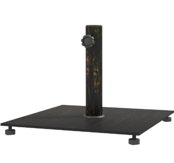 English Elm Easy Fillable Hdpe Square Patio Umbrella Stand Base with Uv Resistant Weatherproof Design T3971P427449