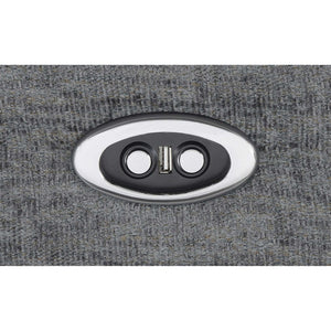 English Elm Pannen Charcoal Upholstered Power Glider Recliner with Pocket Coil Support, Space-Saving Design and Smooth Electric Recline B062P328626