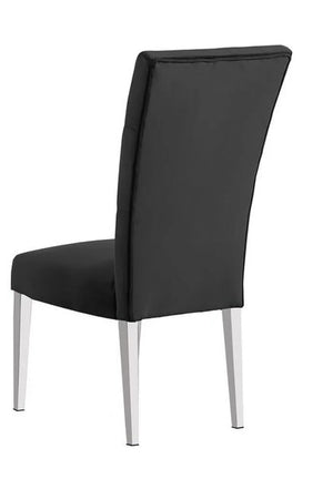 English Elm Modern Velvet Upholstered Dining Chairs Set Of 2 - Chic Chrome Legs, Tufted Comfort For Dining Spaces B011P353106