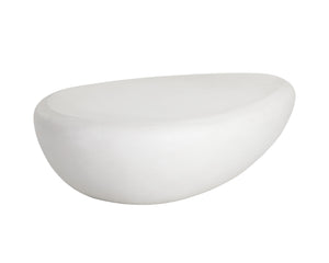 Sunpan Corvo Coffee Table - Unique Contemporary Design in Natural Concrete for Stylish Indoor Outdoor Spaces Large - 54W x 34D x 16H