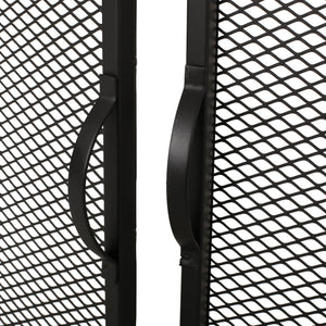 English Elm Christopher Knight Home® - FIREPLACE Samantha Iron Screen with Matte Finish, Handcrafted Mesh Guard, Dual Doors & Sleek Frame Black 67721.00