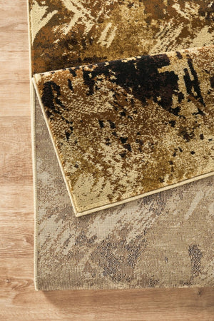 English Elm Joy Abstract Camouflage Area Rug Earthy Tones Low Pile Living Room Cabin Accent B186P452314