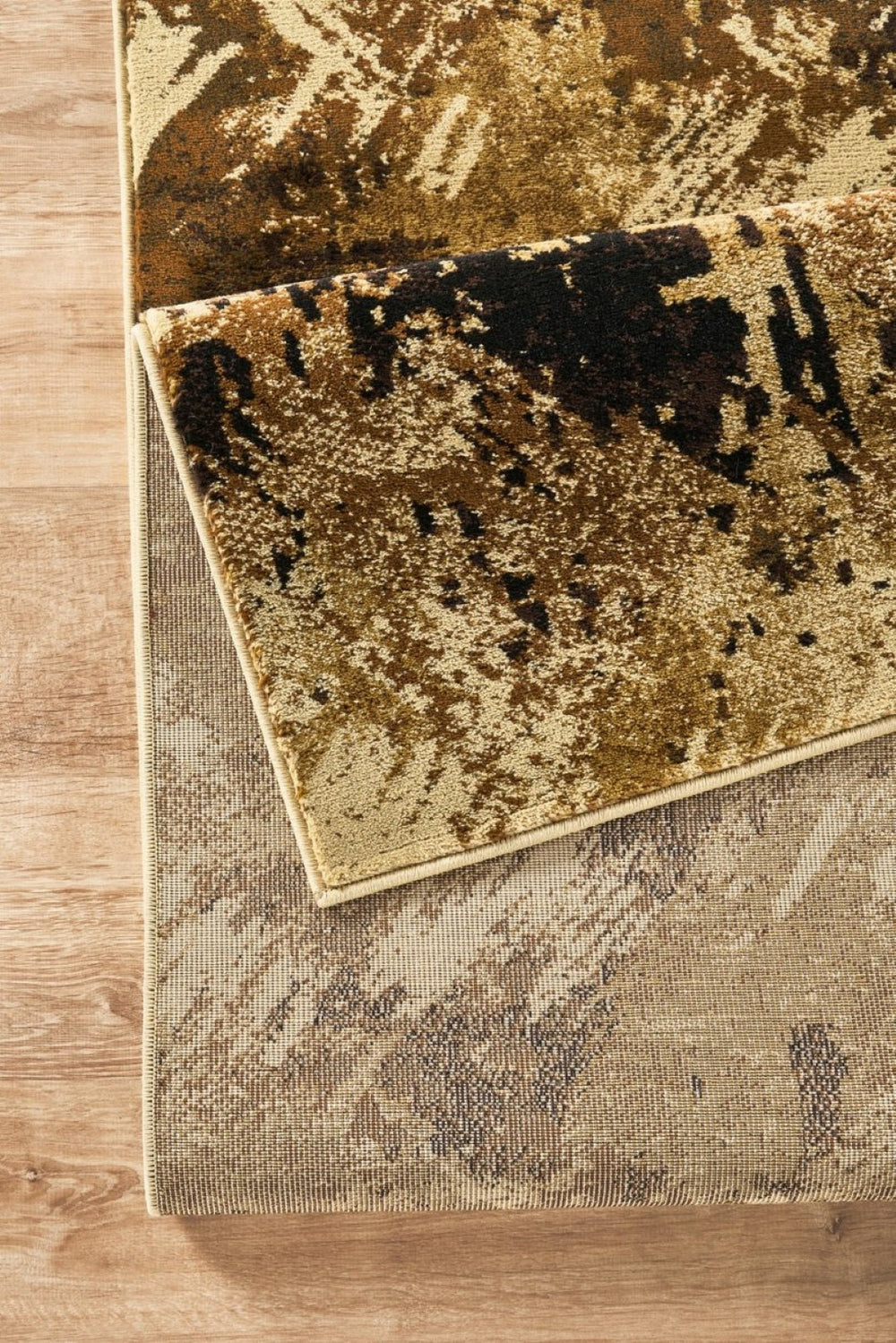 English Elm Joy Abstract Camouflage Area Rug Earthy Tones Low Pile Living Room Floor Accent B186P452315