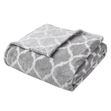 Madison Park Ogee Casual Oversized Throw MP50-1728 Grey