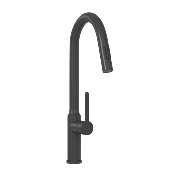 English Elm Bothwa Pull Down Kitchen Faucet with Stainless Steel Spout and Ceramic Cartridge Control Matt Black B2724P262920