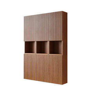 English Elm Mitch Modular Wall Mounted Cabinet Set Oak Woodgrain Soft Close Bathroom Storage W2615S00523