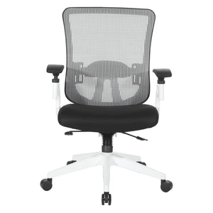 OSP Home Furnishings Vertical Mesh Back Ergonomic Manager Chair with Lumbar Support for Modern Office Use 889-3TW1N1421W