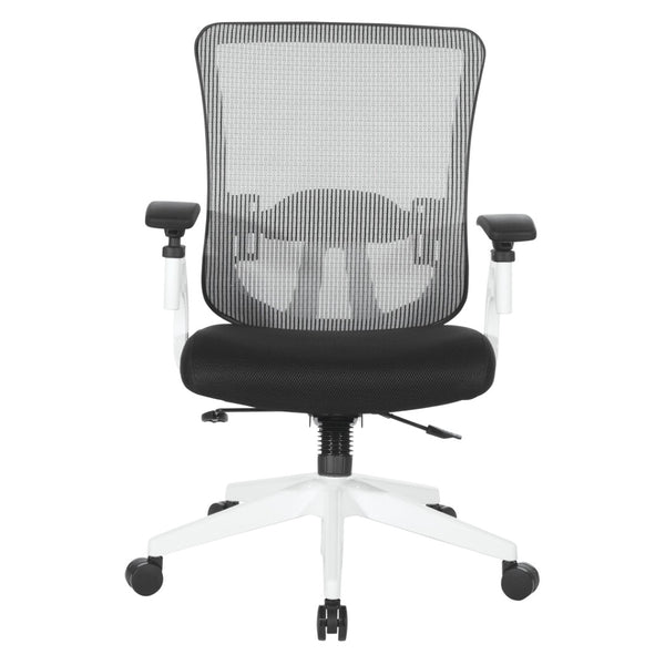 OSP Home Furnishings Vertical Mesh Back Ergonomic Manager Chair with Lumbar Support for Modern Office Use 889-3TW1N1421W