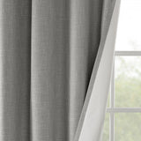 SunSmart Maya Casual Printed Heathered Blackout Grommet Top Curtain Panel SS40-0028 Grey