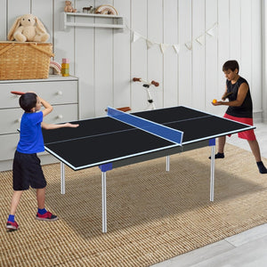 English Elm 6*3ft Foldable Mdf Ping Pong Conversion Top for Indoor Game Room Practice Black W1408P318965