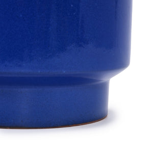 English Elm 3 Pieces Ceramic Flowerpot Set - Handcrafted Antique Blue-Green Planters For Indoor & Outdoor Use W3273P321546