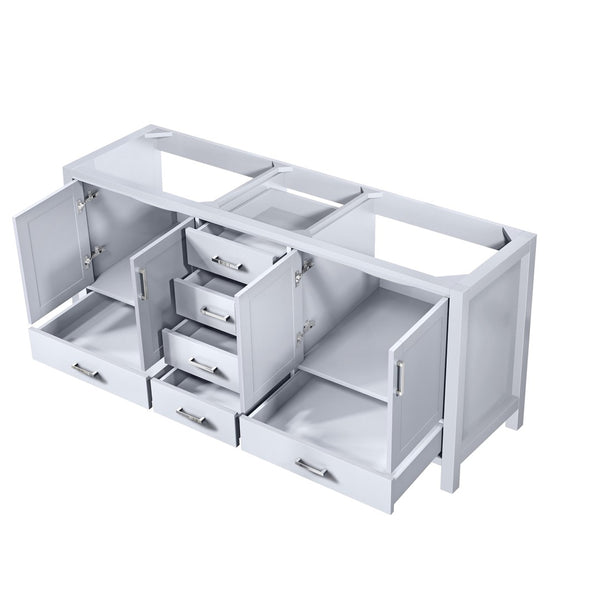 English Elm White Double Bath Vanity With Soft-Close Drawers, 72" Wide, Perfect For Family Bathrooms & Storage B2731P258899-GIGA