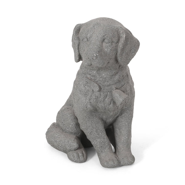 English Elm Christopher Knight Home® - MGO Puppy Garden Statue Stone Gray – Durable Cast Stone Magnesium Oxide, Weatherproof 15.25"H Charm 70877.00
