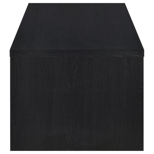 English Elm Fletcher Lacquered High Gloss Coffee Table with Open Shelf for Modern Living Rooms B062P447736