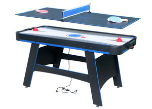 English Elm Air Hockey and Table Tennis 2 in 1 Game for Basement or Recreation Room W1936P210471