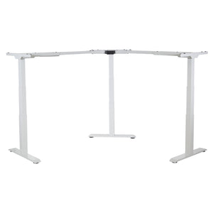 OSP Home Furnishings 3-way Adjustable Table Base with Three Height Positions for Dining or Work Surfaces Wjite OYF333-WT