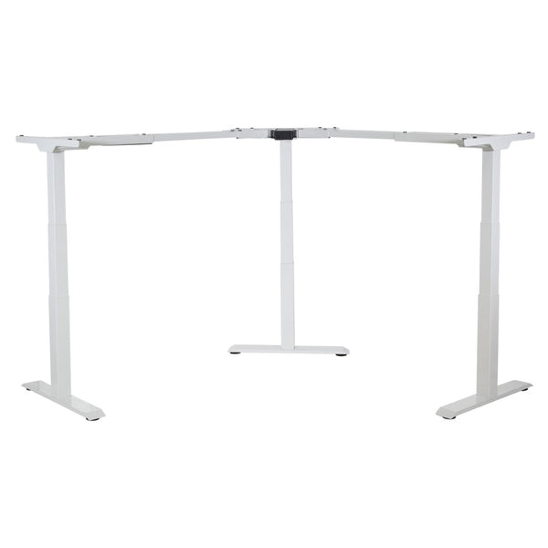 OSP Home Furnishings 3-way Adjustable Table Base with Three Height Positions for Dining or Work Surfaces Wjite OYF333-WT