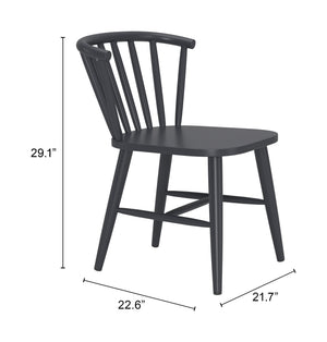 Zuo Modern Shio Dining Chair - Modern Powder Coated Aluminum Frame For Stylish Indoor & Outdoor Dining Spaces Black Aluminum 704083-zuo-modern