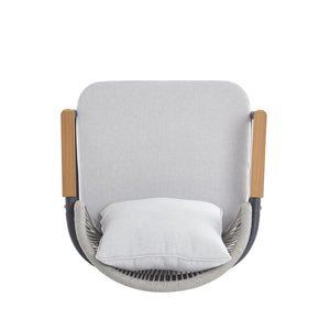 English Elm Christopher Knight Home® - Orla Outdoor Patio Rope Club Chair - Gray Frame & Cushion For Stylish Comfort And Durability N775P224519G