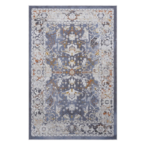 English Elm Payas Collection 8X10 Traditional Area Rug In Elegant Blue - Durable, Plush, And Family-Friendly Design B189P183441-GIGA
