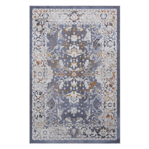 English Elm Payas Collection 6X9 Blue Traditional Area Rug - Elegant, Durable, Kid & Pet-Friendly Design For Any Room B189P183440-GIGA