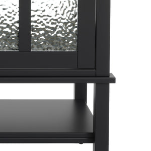 English Elm Christopher Knight Home® - 36" Bathroom Vanity with Ceramic Sink, Solid Wood Legs, Waterproof Finish, Soft-Close Hinges, Open Shelf, Silver Knobs Black N817P286249B