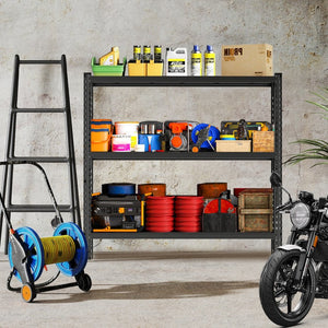 English Elm 3-tier Heavy Duty Industrial Steel Shelving Unit for Garage Warehouse Storage W1831P245637