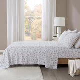 Oversized Cotton Flannel Casual 4 Piece Sheet Set