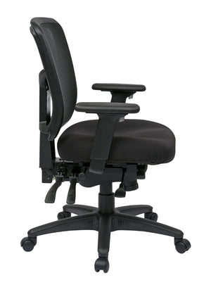 OSP Home Furnishings Progrid® Mid Back Ergonomic Mesh Office Chair with Lumbar Support and Pneumatic Lift 92893-30