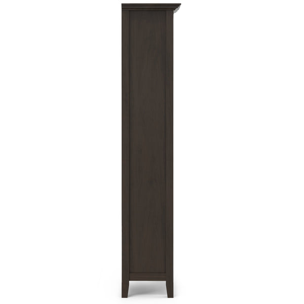 English Elm Amherst 24-Inch Solid Wood Bookcase: Stylish Hickory Brown Storage With Adjustable Shelves & More! B136P238601
