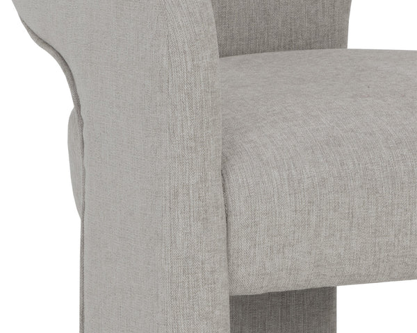 Sunpan Isidore Dining Chair - Contemporary Elegance with Curved Backrest and Clean Lines for Stylish Comfort Ernst Sandstone