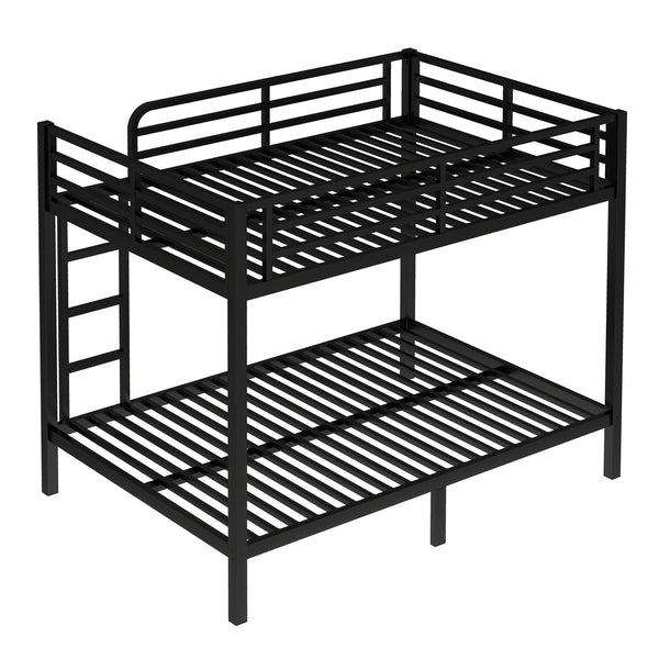 English Elm Metal Full over Full Bunk Bed Sturdy Steel Frame, Noise-Reducing, Space-Saving Design, 350/500lb Capacity W1580P309630