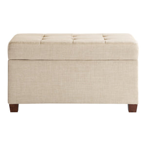 OSP Home Furnishings Storage Ottoman Cream