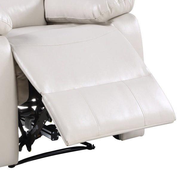 English Elm Beige Power Recliner with Individually Wrapped Coils, Pillow-Top Arms, Tight Cushions & Supportive Comfort B062P184509