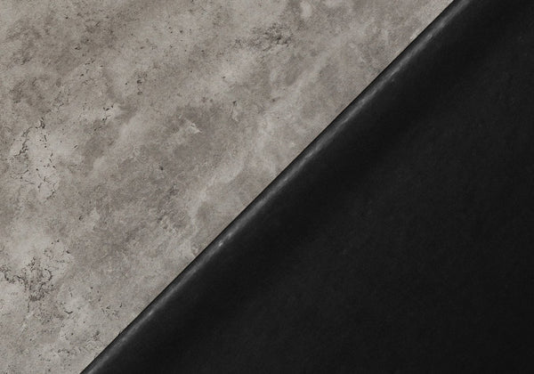 English Elm Computer Desk - Contemporary Grey Laminate Workstation With Sturdy Black Metal Frame, Minimalist Style B2710P219883