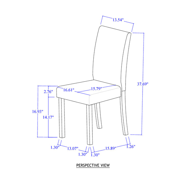 English Elm Grey Modern 5PC Dining Set with High-Gloss Table and 4 Fabric Chairs, Solid Wood+MDF, Sturdy Design B201P390561