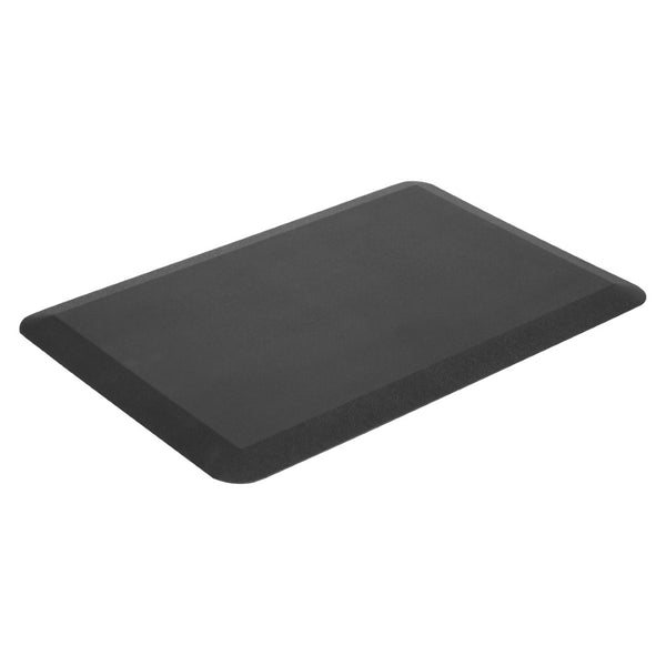 OSP Home Furnishings Black Memory Foam Anti-fatigue Standing Mat with Non-slip Base for Desk Workstations AM2030B