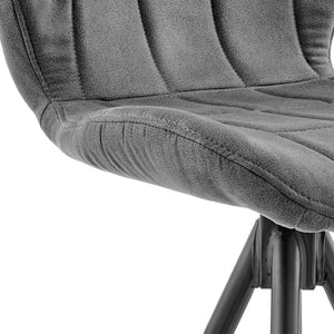 English Elm Hestrel 26" Swivel Bar Stool In Charcoal Fabric | Stylish, Durable & Comfortable For Counter Dining B2736P268539