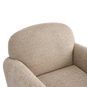 English Elm Rapallo Upholstered Accent Chair Plush Seat Modern Frame for Living Room or Entryway Light Brown N776P381488L