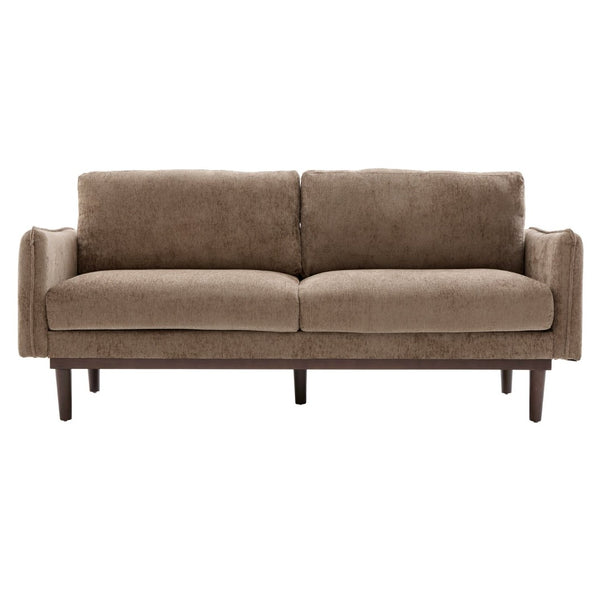 English Elm Modern Chenille Loveseat with Pocket Spring Cushions and Rubberwood Legs for Living Room N763P347228D